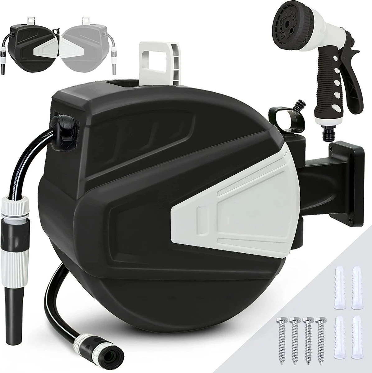 Sens Design Slanghaspel - Tuinslang Haspel - Automatisch - Zwart - 20m - Afbeelding 6