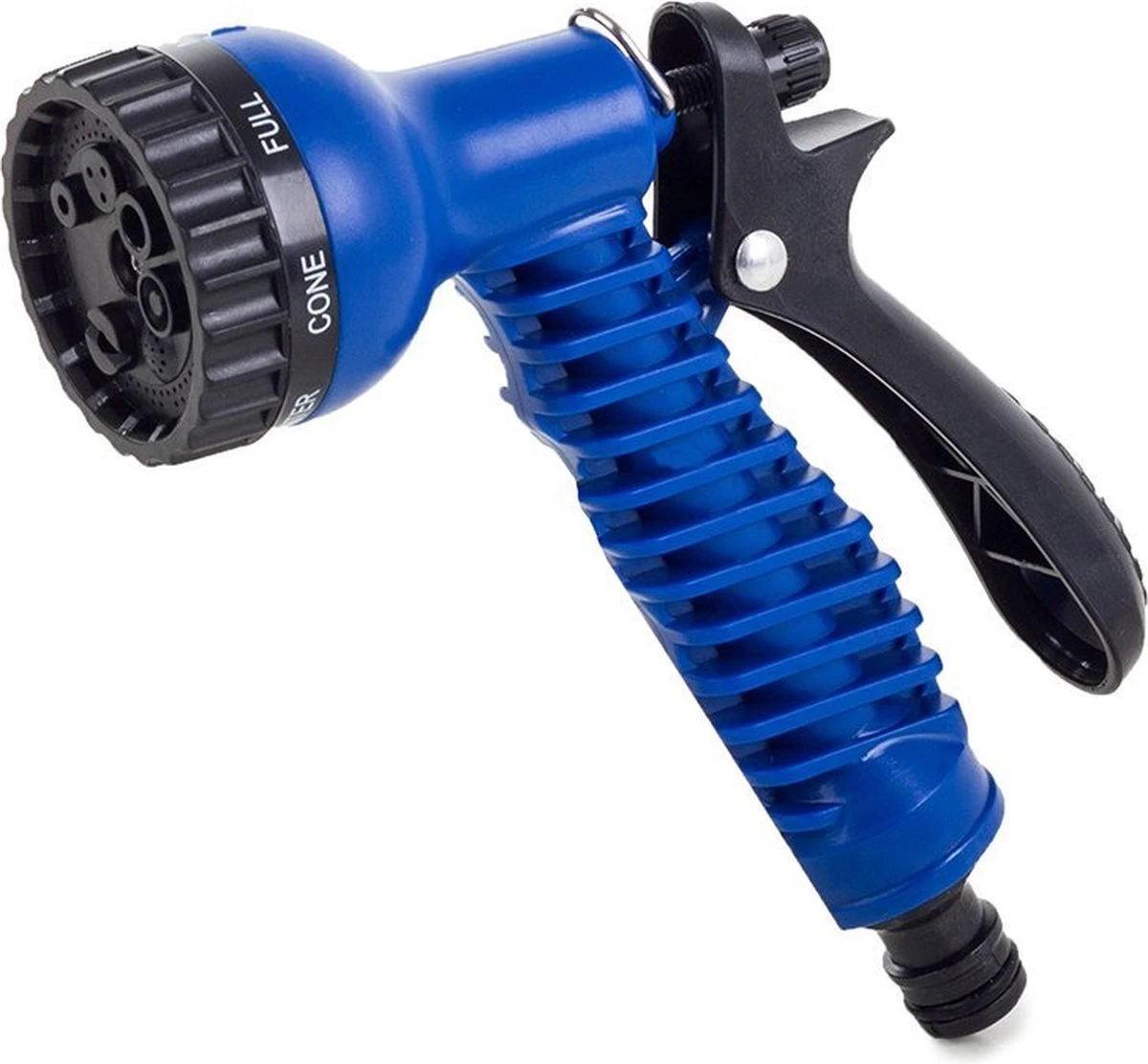 Uitrekbare Tuinslang Tot 15 Meter - Tuinsproeier Met 7 Verschillende Standen - Tuin Besproeien - Sproeikop - Blauw - Flexibel Elastisch - Afbeelding 3