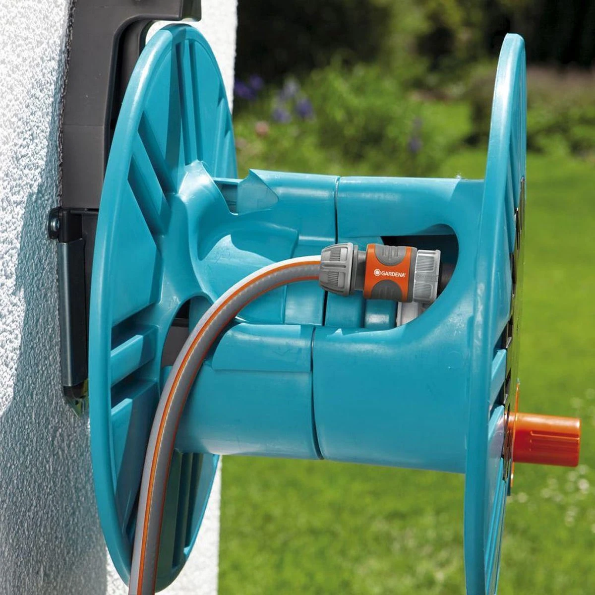 GARDENA - Wandslanghouder 60 Met Slanggeleider - Slanghouder - Maximale Capaciteit 60 Meter - Afbeelding 8