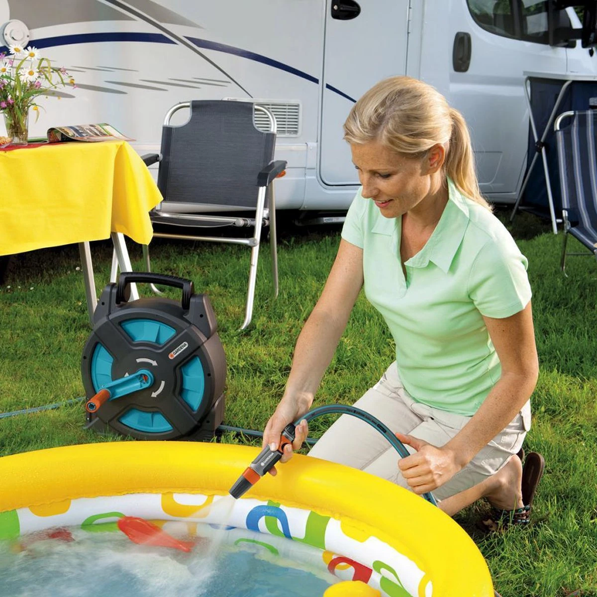 GARDENA - Classic Slangenbox - Compleet Slanghouder - 15 Meter Slang - Afbeelding 5