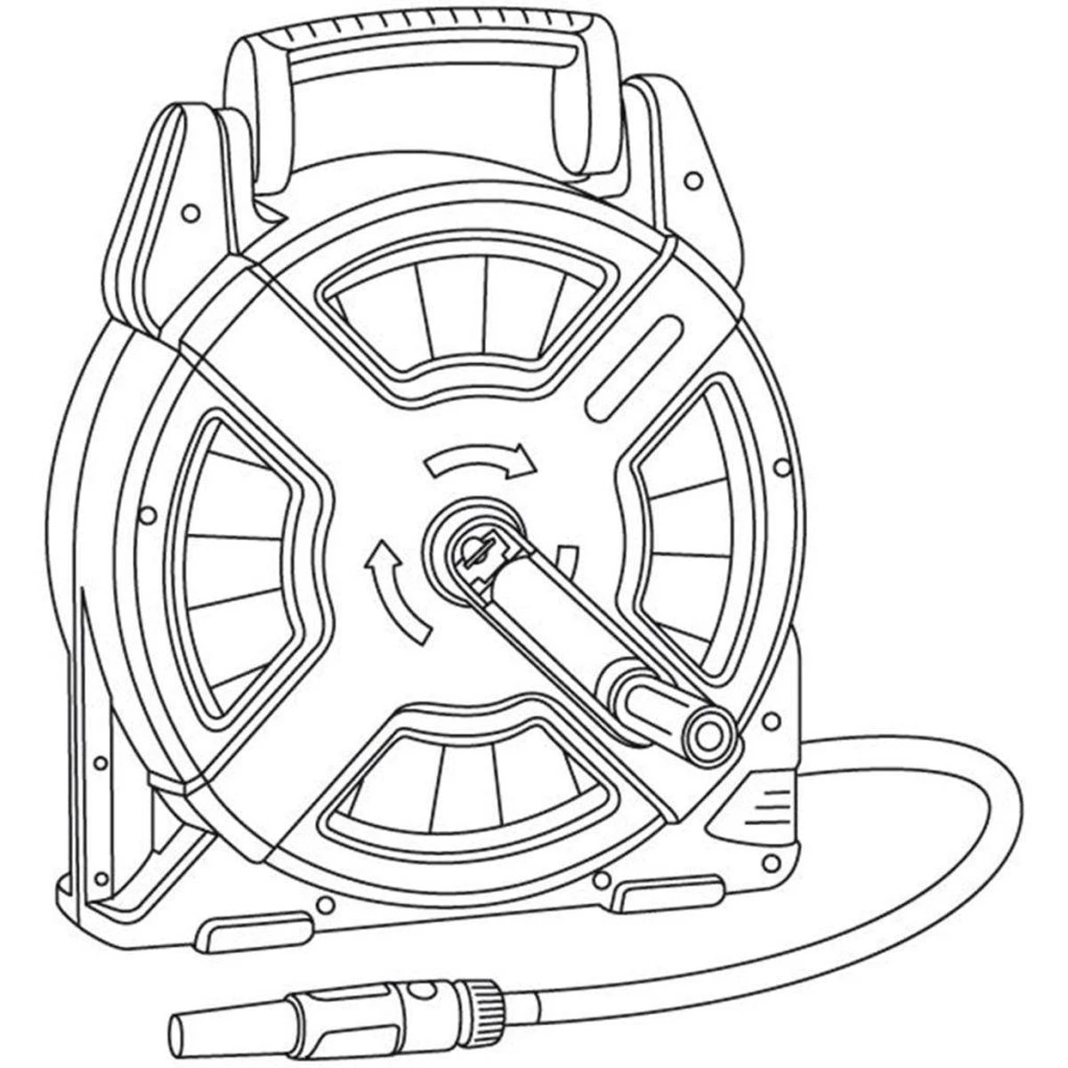 GARDENA - Classic Slangenbox - Compleet Slanghouder - 15 Meter Slang - Afbeelding 9