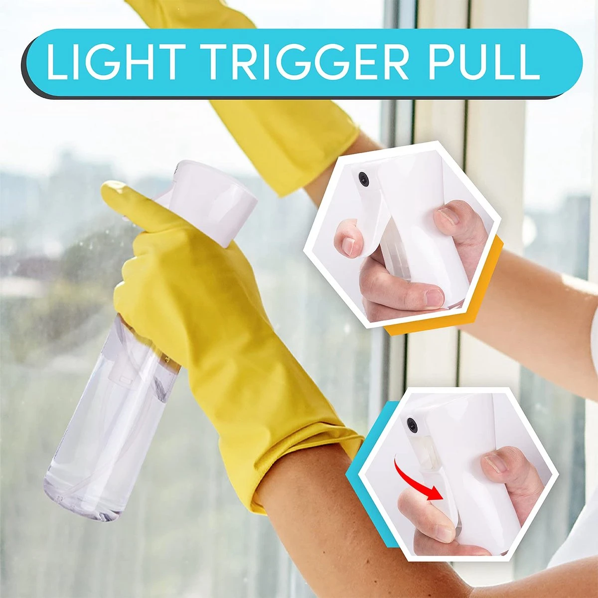 Allsa Mist Verstuiver - Mist Sprayer - Planten Spuit - Continuous Spray - Zwart - Afbeelding 4