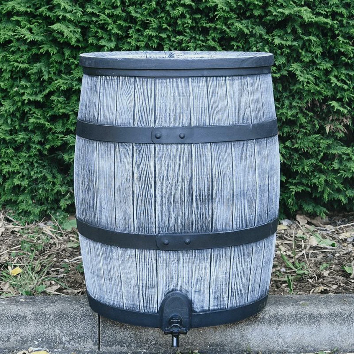 Regentonset Roto 120 Liter + Voet - Grijs - Afbeelding 4