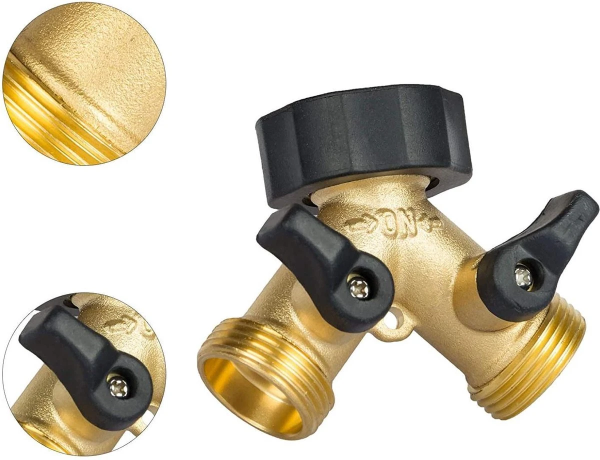 Sens Design Waterverdeler 2-weg – Messing – Past Op Europese Kranen - Afbeelding 4