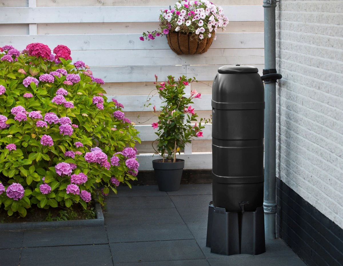 Nature - Slimline - Regenton - 100L - H96 X 32 X 36cm - Zwart - Afbeelding 3