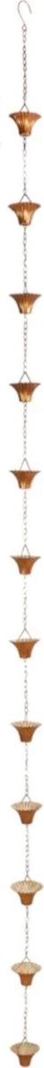 Esschert Design Regenketting 254 Cm Staal Koper - Afbeelding 5