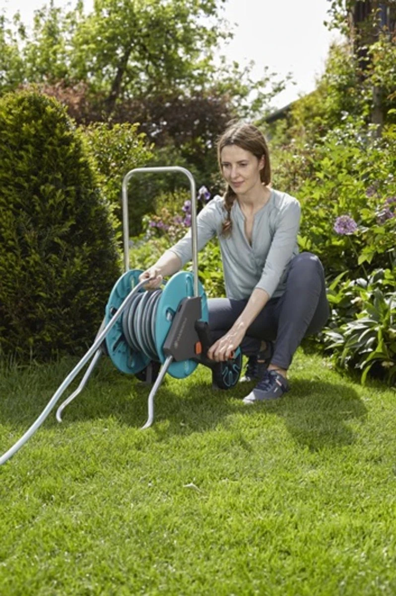 GARDENA - AquaRoll CleverRoll S Set Slangenwagen - Incl. 20 M Slang - Maximaal 40 M Opbergcapaciteit - Afbeelding 12