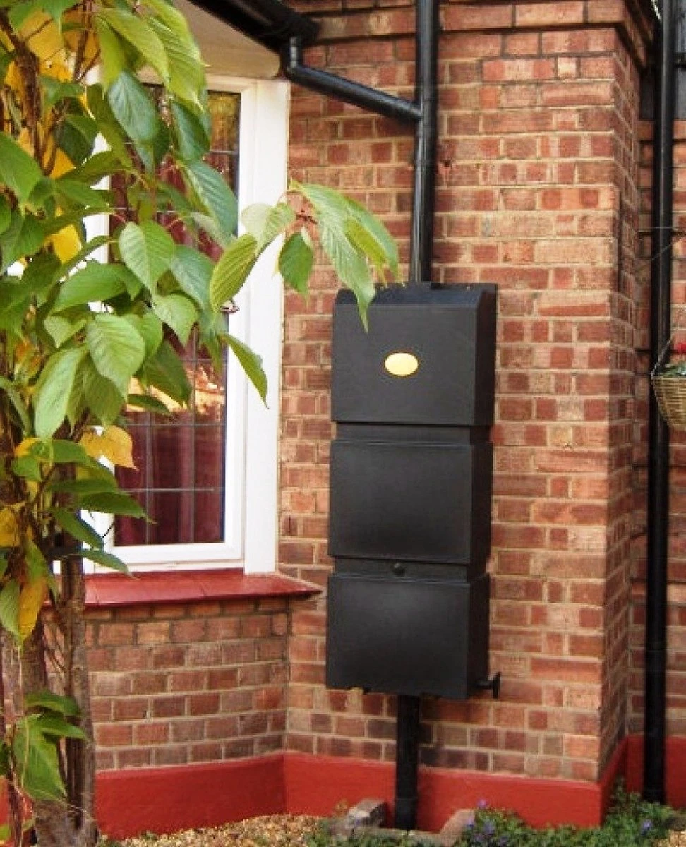 Prestige Regenton Grijs (waterton) 100L (incl. Kraantje En Aan De Wand/muur Te Bevestigen) - Afbeelding 3